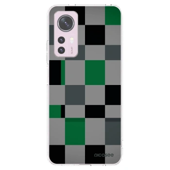 Picasee silikónový prehľadný obal pre Xiaomi 12 - Block Grid