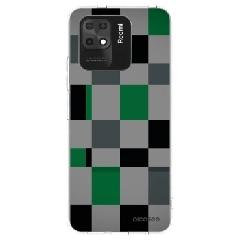 Picasee silikónový prehľadný obal pre Xiaomi Redmi 10C - Block Grid