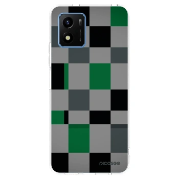 Picasee silikónový prehľadný obal pre Vivo Y01 - Block Grid