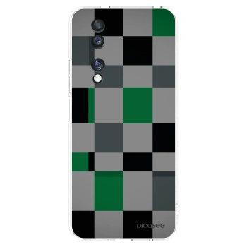 Picasee silikónový prehľadný obal pre Honor 70 - Block Grid