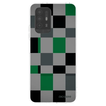 Picasee silikónový prehľadný obal pre OPPO A94 5G - Block Grid