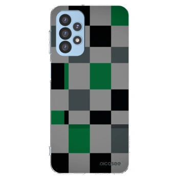 Picasee silikónový prehľadný obal pre Samsung Galaxy A23 A235F 4G - Block Grid
