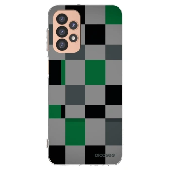 Picasee silikónový prehľadný obal pre Samsung Galaxy A23 A236B 5G - Block Grid