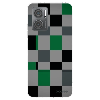 Picasee silikónový prehľadný obal pre Xiaomi Redmi 10 5G - Block Grid