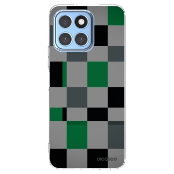 Picasee silikónový prehľadný obal pre Honor X6 - Block Grid