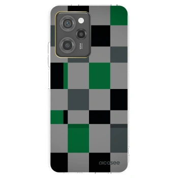 Picasee silikónový čierny obal pre Xiaomi Poco X5 Pro - Block Grid