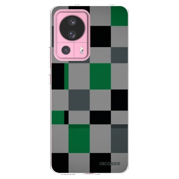 Picasee silikónový prehľadný obal pre Xiaomi 13 Lite - Block Grid