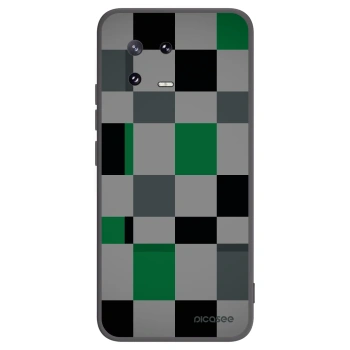 Picasee silikónový čierny obal pre Xiaomi 13 Pro - Block Grid