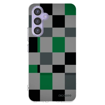 Picasee silikónový prehľadný obal pre Samsung Galaxy A54 5G A546B - Block Grid