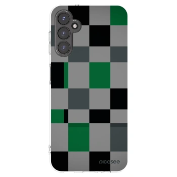 Picasee silikónový prehľadný obal pre Samsung Galaxy A14 4G A145R - Block Grid