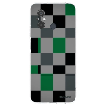 Picasee silikónový prehľadný obal pre Xiaomi Redmi 12C - Block Grid