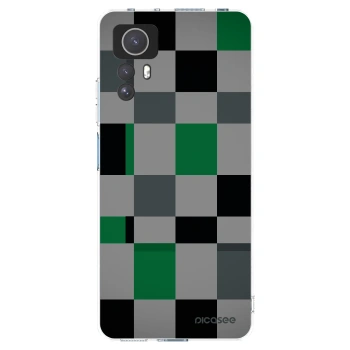 Picasee silikónový prehľadný obal pre Xiaomi Redmi Note 12S - Block Grid