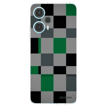 Picasee silikónový prehľadný obal pre Xiaomi Poco F5 - Block Grid