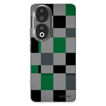 Picasee silikónový prehľadný obal pre Honor 90 5G - Block Grid