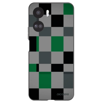 Picasee silikónový čierny obal pre Honor 90 Lite 5G - Block Grid