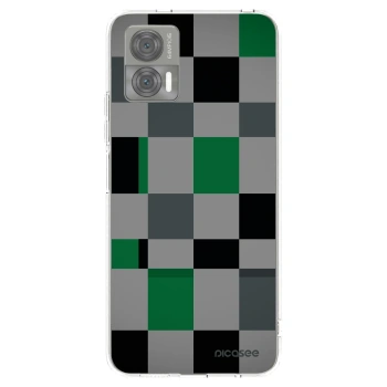 Picasee silikónový prehľadný obal pre Motorola Edge 30 Neo - Block Grid