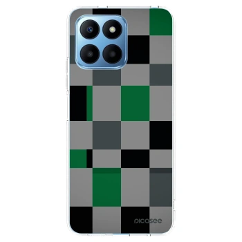 Picasee silikónový prehľadný obal pre Honor 70 Lite - Block Grid