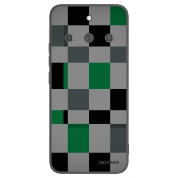 Picasee silikónový čierny obal pre Realme 11 Pro+ - Block Grid