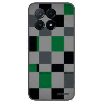 Picasee silikónový čierny obal pre Xiaomi Poco X6 Pro - Block Grid