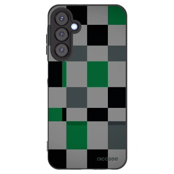 Picasee silikónový čierny obal pre Samsung Galaxy A25 A256B 5G - Block Grid