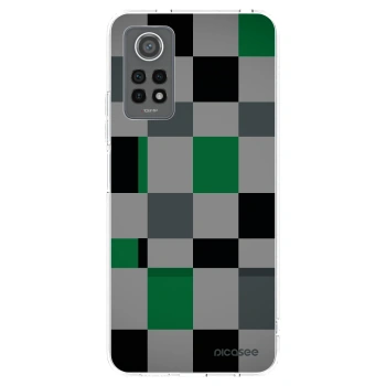 Picasee silikónový prehľadný obal pre Xiaomi Redmi Note 12 Pro 4G - Block Grid