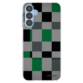 Picasee silikónový prehľadný obal pre Samsung Galaxy A15 A156B 5G - Block Grid
