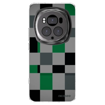 Picasee silikónový prehľadný obal pre Honor Magic6 Pro - Block Grid