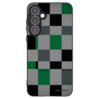 Picasee silikónový čierny obal pre Samsung Galaxy A55 5G A556B - Block Grid