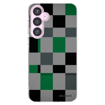 Picasee silikónový prehľadný obal pre Samsung Galaxy A55 5G A556B - Block Grid