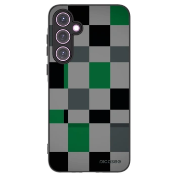 Picasee silikónový čierny obal pre Samsung Galaxy A35 5G A356B - Block Grid