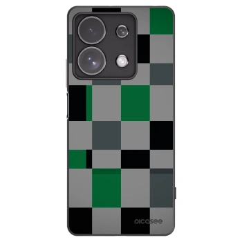 Picasee silikónový čierny obal pre Xiaomi Redmi Note 13 Pro 4G - Block Grid