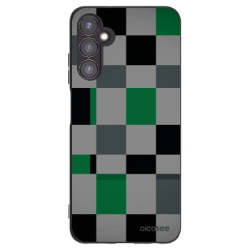 Picasee silikónový čierny obal pre Samsung Galaxy A05s A057G - Block Grid