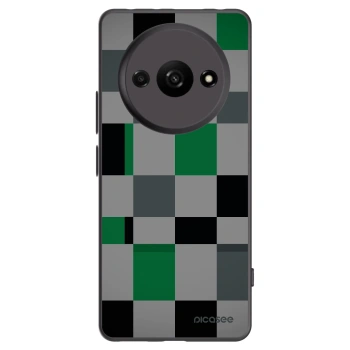 Picasee silikónový čierny obal pre Xiaomi Redmi A3 - Block Grid