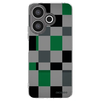 Picasee silikónový prehľadný obal pre Xiaomi Redmi 13 4G - Block Grid