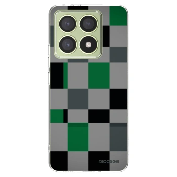 Picasee silikónový prehľadný obal pre Xiaomi 14T - Block Grid