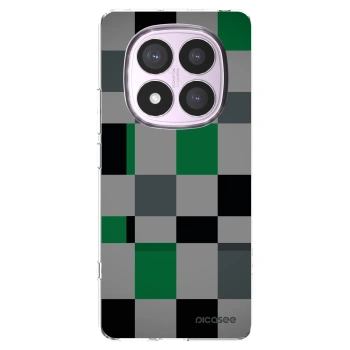 Picasee silikónový prehľadný obal pre Xiaomi Redmi Note 14 Pro 5G - Block Grid
