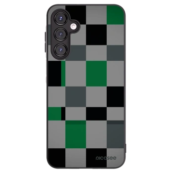 Picasee silikónový čierny obal pre Samsung Galaxy A16 5G - Block Grid