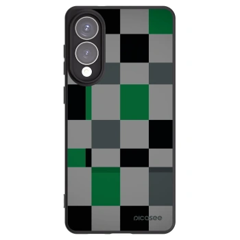 Picasee silikónový čierny obal pre Samsung Galaxy S25 Edge 5G - Block Grid