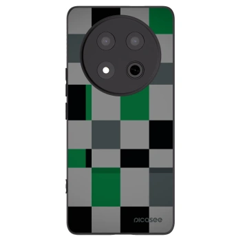 Picasee silikónový čierny obal pre Honor Magic7 Lite 5G - Block Grid