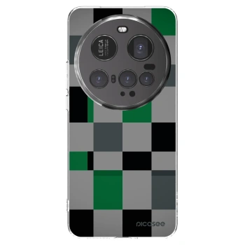 Picasee silikónový prehľadný obal pre Xiaomi 15 Ultra - Block Grid