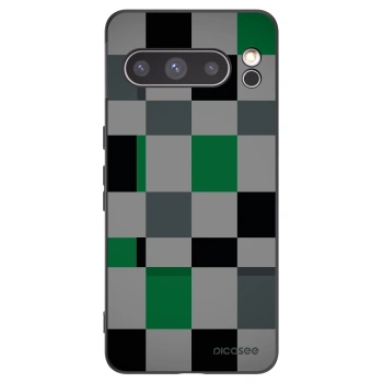 Picasee silikónový čierny obal pre Google Pixel 8 Pro - Block Grid