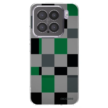 Picasee silikónový prehľadný obal pre Xiaomi 15 - Block Grid