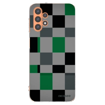 Picasee silikónový prehľadný obal pre Samsung Galaxy A13 5G - Block Grid