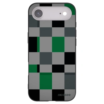 Picasee silikónový čierny obal pre Apple iPhone Air - Block Grid