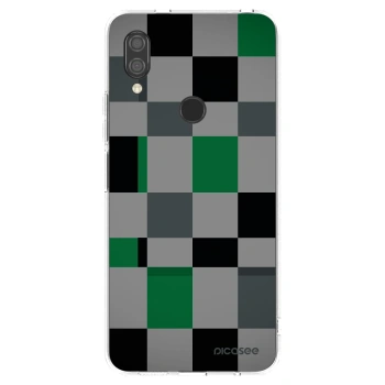 Picasee silikónový prehľadný obal pre Xiaomi Redmi 7 - Block Grid