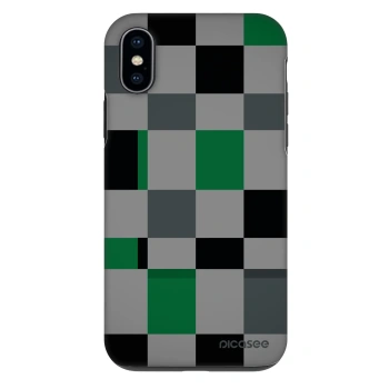 Obal pre Apple iPhone X/XS - Block Grid