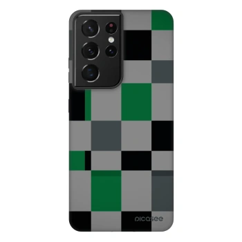 Picasee Fashion Case pre Samsung Galaxy S21 Ultra 5G G998B - Block Grid