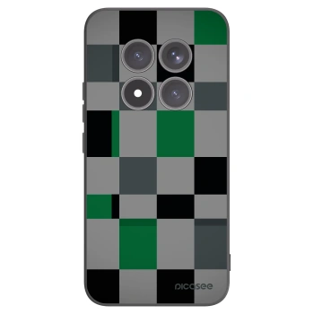 Picasee silikónový čierny obal pre Xiaomi Redmi Note 15 Pro+ - Block Grid