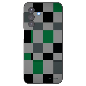 Picasee silikónový čierny obal pre Samsung Galaxy A17 5G - Block Grid