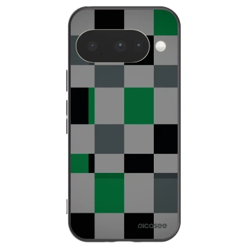 Picasee silikónový čierny obal pre Google Pixel 10 - Block Grid